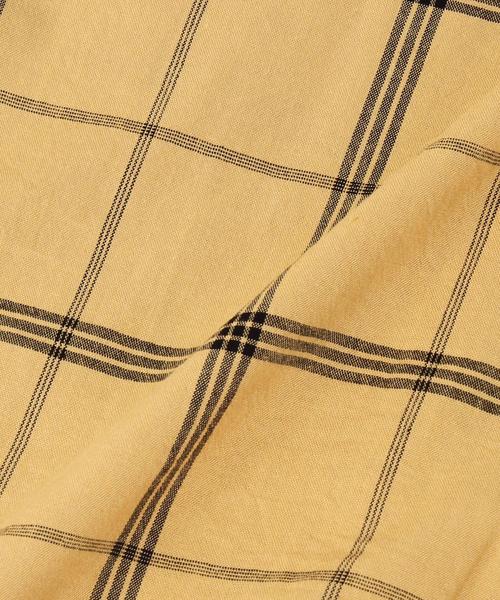 coen（コーエン）の「コットンレーヨンチェックオープンカラーシャツ（シャツ/ブラウス・メンズ・マスタード/ブラック・X-LARGE/LARGE/SMALL/MEDIUM）」の11枚目の写真
