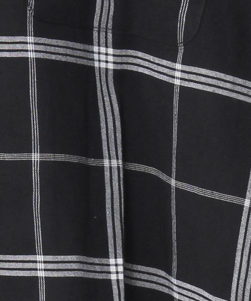 coen（コーエン）の「コットンレーヨンチェックオープンカラーシャツ（シャツ/ブラウス・メンズ・マスタード/ブラック・X-LARGE/LARGE/SMALL/MEDIUM）」の12枚目の写真