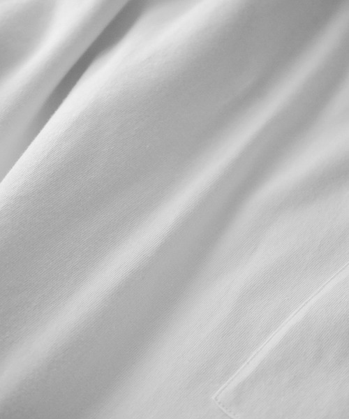 anown（アノン）の「ラベルスリーブ ポケットクルーネック半袖カットソー【ファッションインフルエンサー JUN×anown 限定コラボ】（Tシャツ/カットソー・メンズ・ホワイト/ダークブラウン/ベージュ・M/L）」の8枚目の写真