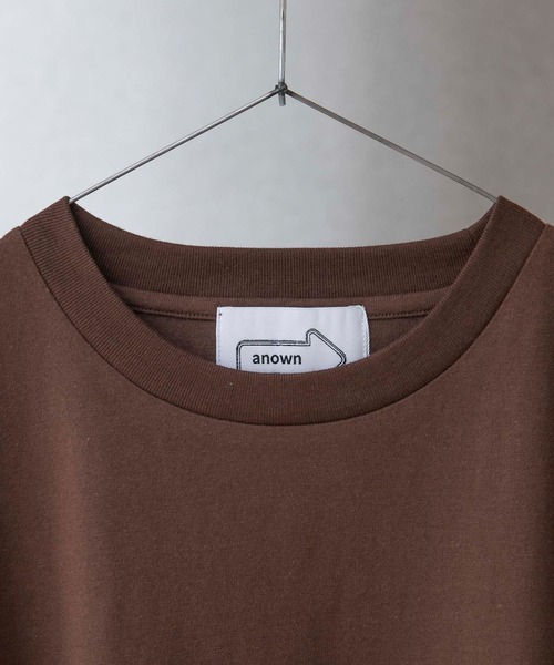 anown（アノン）の「ラベルスリーブ ポケットクルーネック半袖カットソー【ファッションインフルエンサー JUN×anown 限定コラボ】（Tシャツ/カットソー・メンズ・ホワイト/ダークブラウン/ベージュ・M/L）」の16枚目の写真