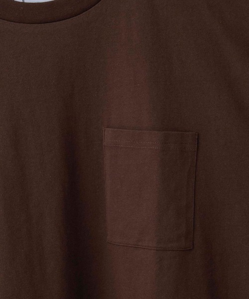 anown（アノン）の「ラベルスリーブ ポケットクルーネック半袖カットソー【ファッションインフルエンサー JUN×anown 限定コラボ】（Tシャツ/カットソー・メンズ・ホワイト/ダークブラウン/ベージュ・M/L）」の17枚目の写真