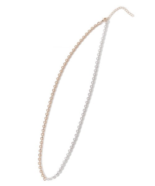 PAGEBOY（ページボーイ）の「MIXチェーンネックレス（ネックレス・レディース・シルバー・FREE）」の2枚目の写真