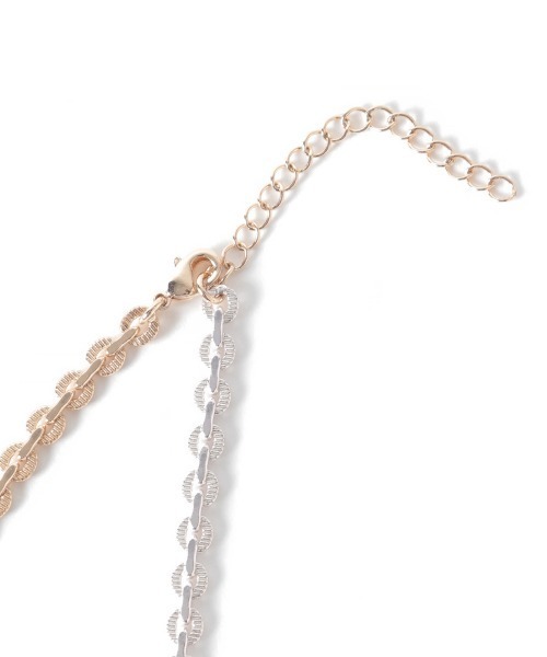 PAGEBOY（ページボーイ）の「MIXチェーンネックレス（ネックレス・レディース・シルバー・FREE）」の4枚目の写真