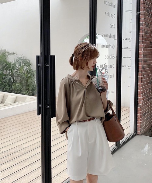 Haley その他パンツ パンツ セール ワイドハーフパンツ その他パンツ Pesca ルーズシルエット Haley Haley Pesca ヘーリーペスカ のファッション メール便無料 その他パンツ