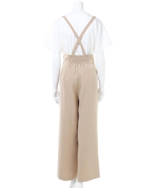 INGNI（イング）の「レースUPサス付ワイドパンツ（その他パンツ・レディース・ブラック/ブラウン/モカ/ブラウン系その他2/ブラウン系3/ピンク系5・M）」の9枚目の写真