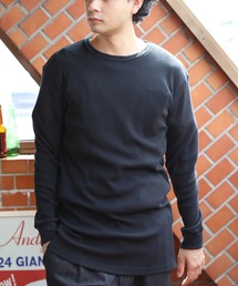 ８(eight) | ワッフル ロング丈 Ｔシャツ カットソー(Tシャツ/カットソー)