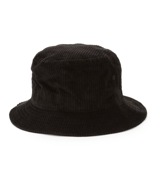 tk.TAKEO KIKUCHI(ティーケータケオキクチ)の「NEWERA BUCKET-01 Corduroy バケットハット(ハット・メンズ・ブラック/ベージュ・00)」の4枚目の写真