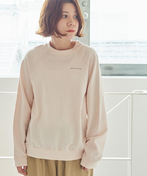 bulle de savon（ビュルデサボン）の「△ロゴ トレーナー