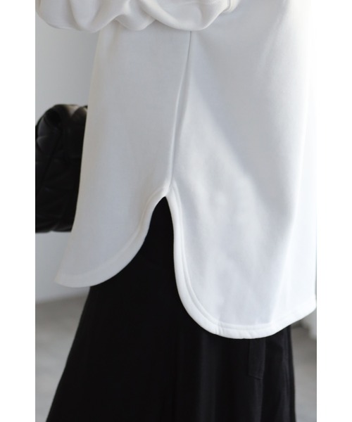 Bonjour Sagan(ボンジュールサガン)の「裏起毛ラウンドカットパーカー(パーカー・レディース・ブラック/ベージュ/ホワイト・FREE)」の10枚目の写真