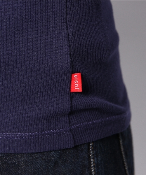 Josie（ジョジー）の「Josie loungewear リブTシャツ（Tシャツ/カットソー・レディース・ピンク/ブルー系その他/ブラック・X-SMALL）」の9枚目の写真