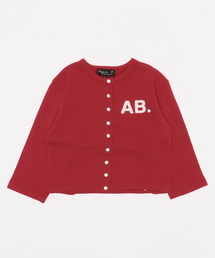 agnes b.（アニエスベー）の「K294 E CARDIGAN キッズ AB. ロゴカーディガンプレッション（カーディガン/ボレロ・キッズ）」