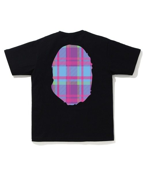 A BATHING APE（アベイシングエイプ）の「BAPE CHECK BIG APE HEAD TEE M（Tシャツ/カットソー・メンズ・ホワイト×レッド/ホワイト×パープル/ブラック×パープル/ブラック×レッド・SMALL/MEDIUM/LARGE/X-LARGE/XX-LARGE/XXX-LARGE）」の11枚目の写真