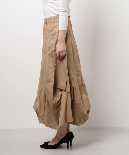 メルシーボークー ロンふわスカ ベージュ メルシーボークー ロンふわスカ ベージュ mercibeaucoup,（メルシー