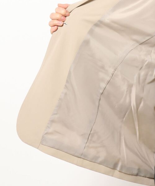 RAG MACHINE（ラグマシーン）の「【RAG MACHINE】セットアップジャケット（テーラードジャケット・レディース・ベージュ/ブラウン・L）」の5枚目の写真