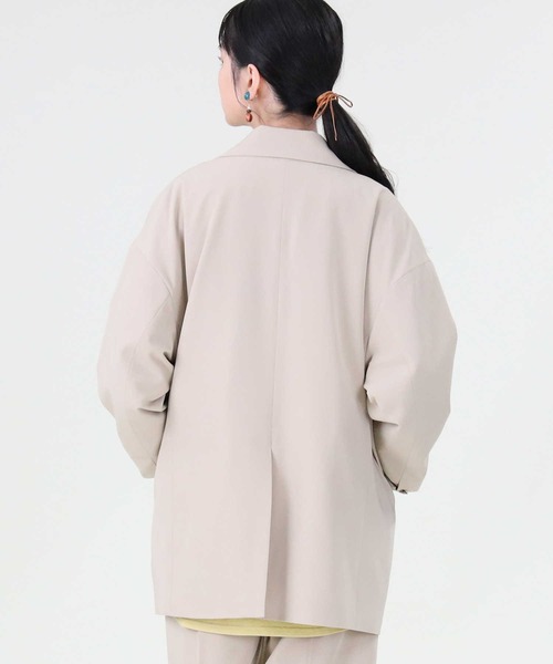 RAG MACHINE（ラグマシーン）の「【RAG MACHINE】セットアップジャケット（テーラードジャケット・レディース・ベージュ/ブラウン・L）」の15枚目の写真