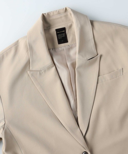 RAG MACHINE（ラグマシーン）の「【RAG MACHINE】セットアップジャケット（テーラードジャケット・レディース・ベージュ/ブラウン・L）」の17枚目の写真