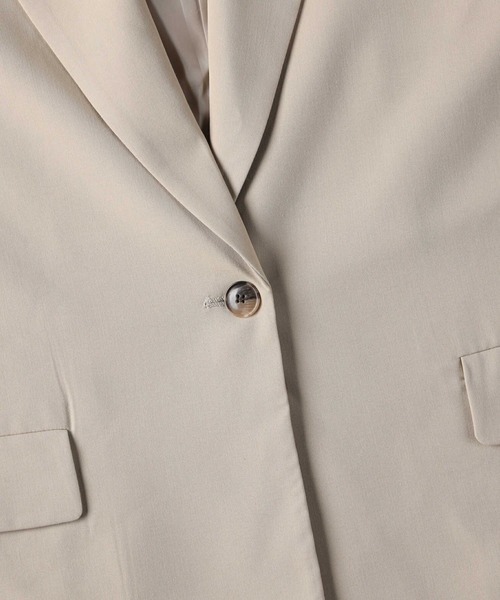 RAG MACHINE（ラグマシーン）の「【RAG MACHINE】セットアップジャケット（テーラードジャケット・レディース・ベージュ/ブラウン・L）」の19枚目の写真