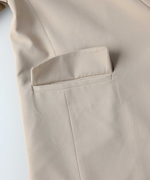 RAG MACHINE（ラグマシーン）の「【RAG MACHINE】セットアップジャケット（テーラードジャケット・レディース・ベージュ/ブラウン・L）」の20枚目の写真