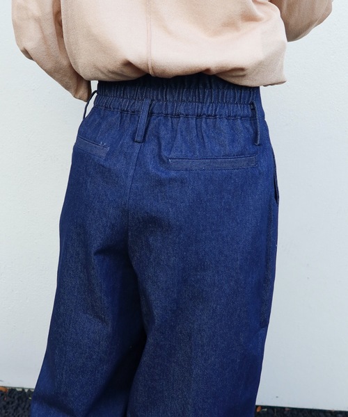 Riberry(リベリー)の「デニムワイドパンツ(デニムパンツ・レディース・ネイビー/ブルー・MEDIUM)」の15枚目の写真