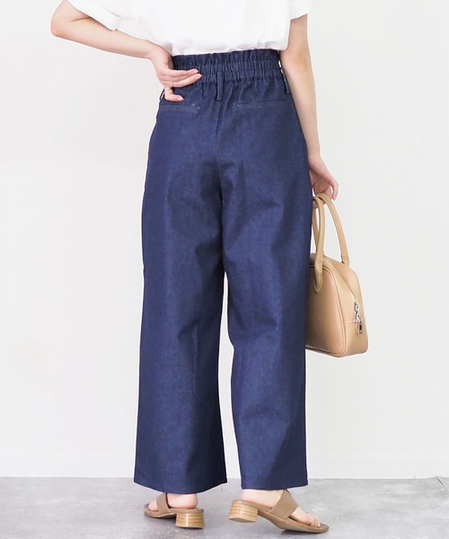 Riberry(リベリー)の「デニムワイドパンツ(デニムパンツ・レディース・ネイビー/ブルー・MEDIUM)」の18枚目の写真