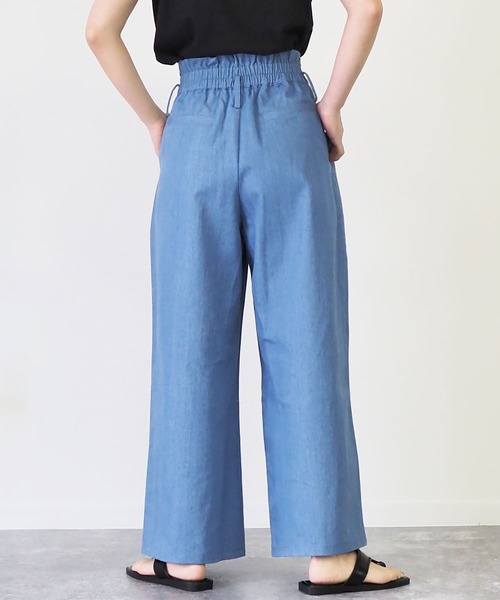 Riberry(リベリー)の「デニムワイドパンツ(デニムパンツ・レディース・ネイビー/ブルー・MEDIUM)」の22枚目の写真