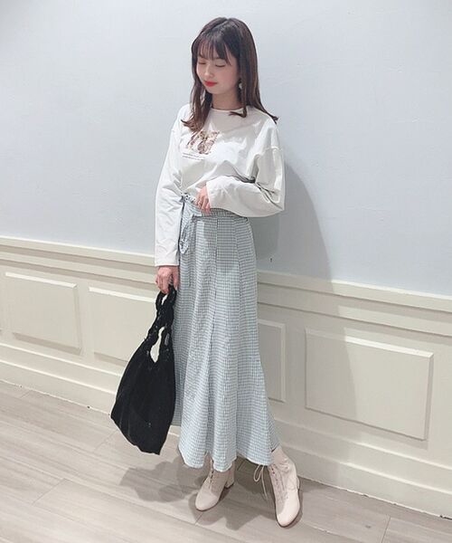 MAJESTIC LEGON（マジェスティックレゴン）の「ギンガムマーメイドスカート（スカート・レディース・グレー系その他/グリーン系その他/ブルー系その他2・SMALL/MEDIUM）」の11枚目の写真