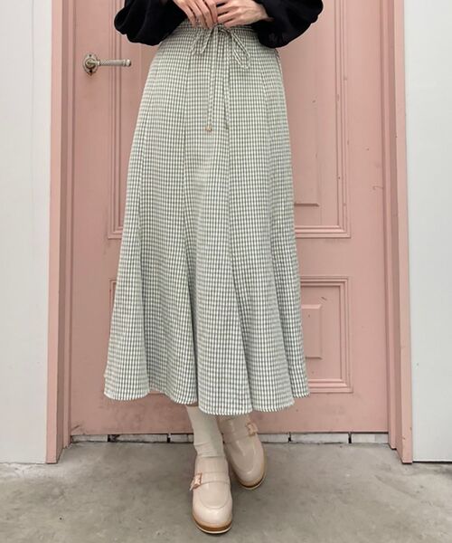 MAJESTIC LEGON（マジェスティックレゴン）の「ギンガムマーメイドスカート（スカート・レディース・グレー系その他/グリーン系その他/ブルー系その他2・SMALL/MEDIUM）」の14枚目の写真