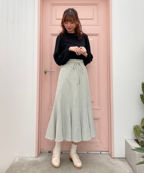 MAJESTIC LEGON（マジェスティックレゴン）の「ギンガムマーメイドスカート（スカート・レディース・グレー系その他/グリーン系その他/ブルー系その他2・SMALL/MEDIUM）」の15枚目の写真