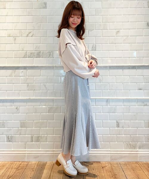 MAJESTIC LEGON（マジェスティックレゴン）の「ギンガムマーメイドスカート（スカート・レディース・グレー系その他/グリーン系その他/ブルー系その他2・SMALL/MEDIUM）」の18枚目の写真