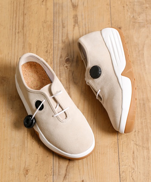 PG（ピージー）の「PG ピージー / FREE LOCK COW SUEDE DAD SHOES