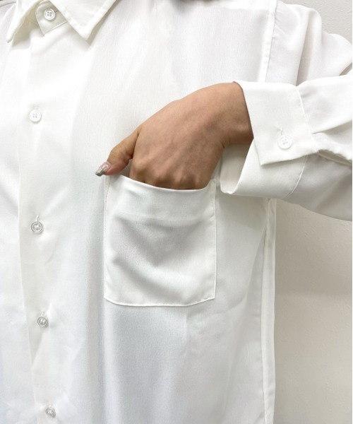 apres jour mignon（アプレジュールミニョン）の「ベーシックシャツ【ZOZOTOWN限定アイテム】（シャツ/ブラウス・レディース・アイボリー/ブラック/オフホワイト・X-LARGE/フリー）」の12枚目の写真