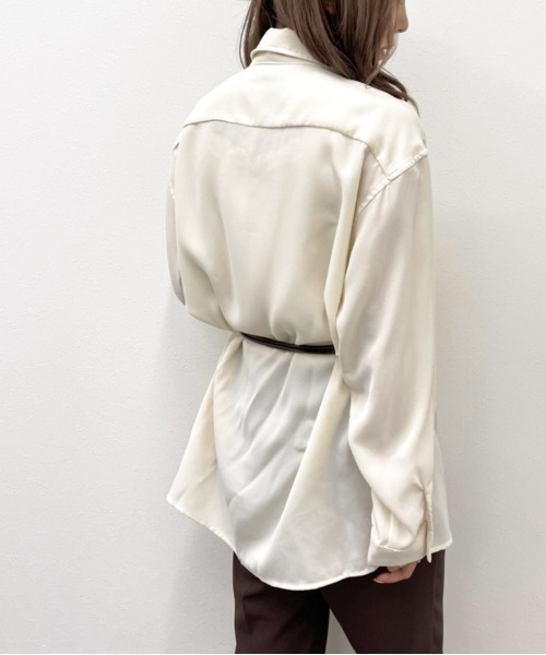 apres jour mignon（アプレジュールミニョン）の「ベーシックシャツ【ZOZOTOWN限定アイテム】（シャツ/ブラウス・レディース・アイボリー/ブラック/オフホワイト・X-LARGE/フリー）」の9枚目の写真