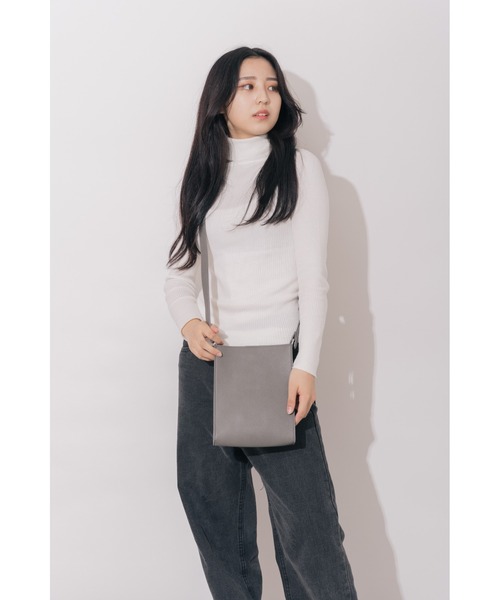 DEVICE（デバイス）の「ビッグ スクエア ショルダーバッグ（ショルダーバッグ・メンズ・ブラック/チャコールグレー/グリーン/ブラウン・FREE）」の13枚目の写真