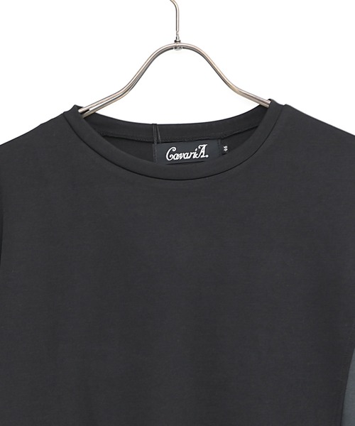 SILVER BULLET(シルバーバレット)の「『CavariA/キャバリア』フェイクレイヤード切替クルーネック長袖ビッグTシャツ(Tシャツ/カットソー・メンズ・ブラック/ブラウン/ブルー・L/M)」の6枚目の写真
