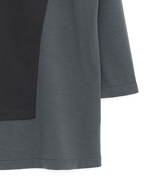 SILVER BULLET(シルバーバレット)の「『CavariA/キャバリア』フェイクレイヤード切替クルーネック長袖ビッグTシャツ(Tシャツ/カットソー・メンズ・ブラック/ブラウン/ブルー・L/M)」の7枚目の写真