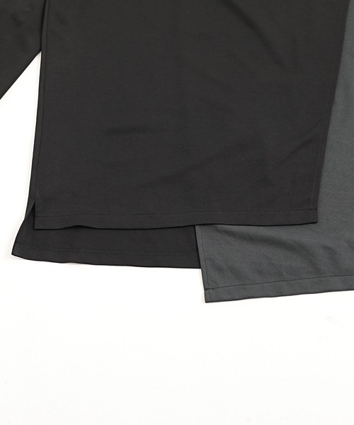 SILVER BULLET(シルバーバレット)の「『CavariA/キャバリア』フェイクレイヤード切替クルーネック長袖ビッグTシャツ(Tシャツ/カットソー・メンズ・ブラック/ブラウン/ブルー・L/M)」の10枚目の写真