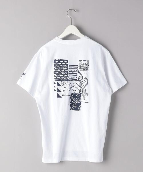Engineered Garments（エンジニアードガーメンツ）の「＜Engineered Garments（エンジニアド ガーメンツ）＞ ジオメトリック プリント Tシャツ■■■（Tシャツ/カットソー・メンズ・ホワイト・MEDIUM/SMALL）」の2枚目の写真