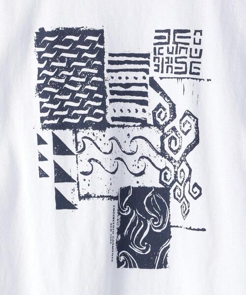 Engineered Garments（エンジニアードガーメンツ）の「＜Engineered Garments（エンジニアド ガーメンツ）＞ ジオメトリック プリント Tシャツ■■■（Tシャツ/カットソー・メンズ・ホワイト・MEDIUM/SMALL）」の6枚目の写真