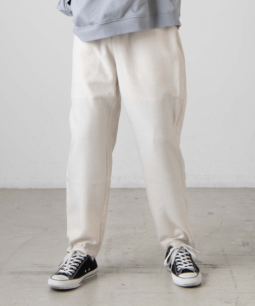 WEGO（ウィゴー）の「WEGO/リネンライクシェフパンツ（チノパンツ・メンズ・ブラック/ライトパープル/ピンク/ベージュ/ターコイズブルー/ダークオレンジ/ワイン・SMALL/LARGE/MEDIUM）」の4枚目の写真