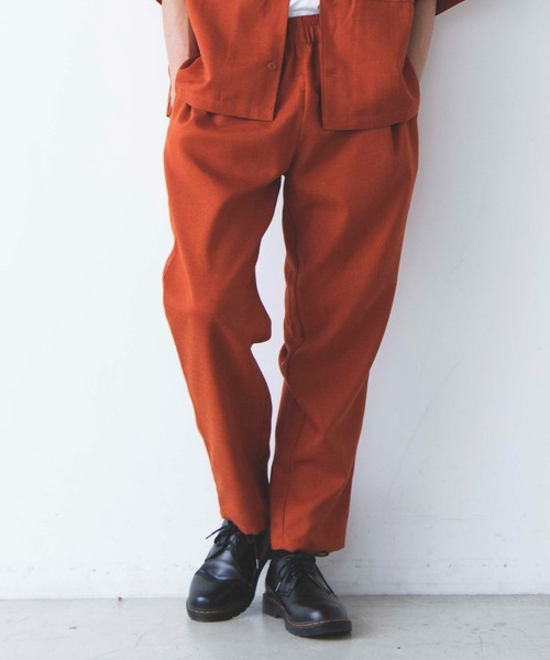 WEGO（ウィゴー）の「WEGO/リネンライクシェフパンツ（チノパンツ・メンズ・ブラック/ライトパープル/ピンク/ベージュ/ターコイズブルー/ダークオレンジ/ワイン・SMALL/LARGE/MEDIUM）」の2枚目の写真