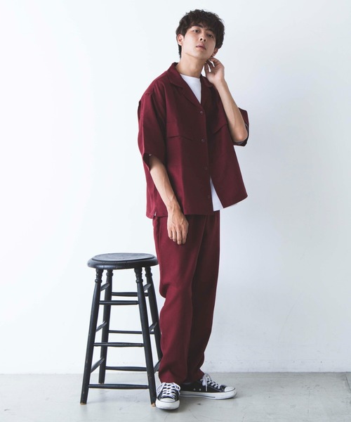 WEGO（ウィゴー）の「WEGO/リネンライクシェフパンツ（チノパンツ・メンズ・ブラック/ライトパープル/ピンク/ベージュ/ターコイズブルー/ダークオレンジ/ワイン・SMALL/LARGE/MEDIUM）」の12枚目の写真