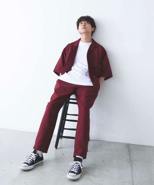 WEGO（ウィゴー）の「WEGO/リネンライクシェフパンツ（チノパンツ・メンズ・ブラック/ライトパープル/ピンク/ベージュ/ターコイズブルー/ダークオレンジ/ワイン・SMALL/LARGE/MEDIUM）」の13枚目の写真