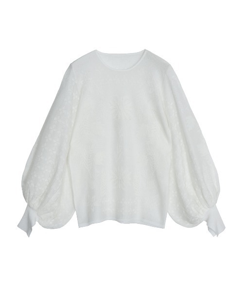 Medi Lace Jacquard Jacquard Lace トップス Knit ニット セーター Ameri アメリ のファッション