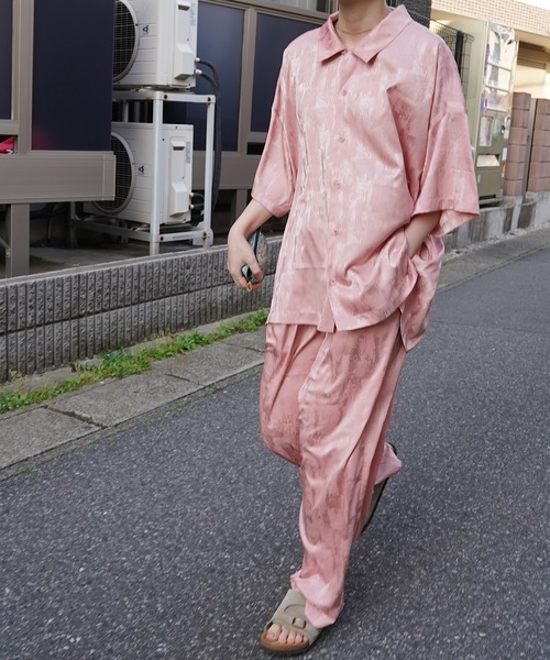 nimiru(ニミル)の「【セットアップ対応】ゆるてろシャツ(シャツ/ブラウス・レディース・グリーン/ブラック/ピンク・FREE)」の15枚目の写真