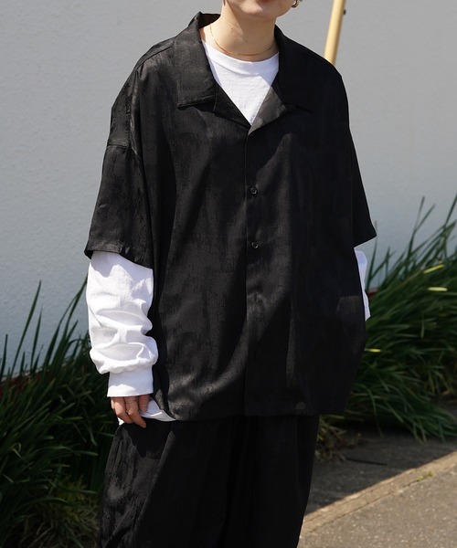 nimiru(ニミル)の「【セットアップ対応】ゆるてろシャツ(シャツ/ブラウス・レディース・グリーン/ブラック/ピンク・FREE)」の13枚目の写真