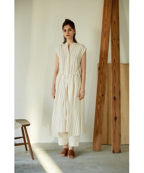 BLACK BY MOUSSY(ブラックバイマウジー)の「stripe apron shirt dress(ストライプエプロンシャツドレス)(シャツワンピース・レディース・ホワイト系その他・FREE)」の12枚目の写真