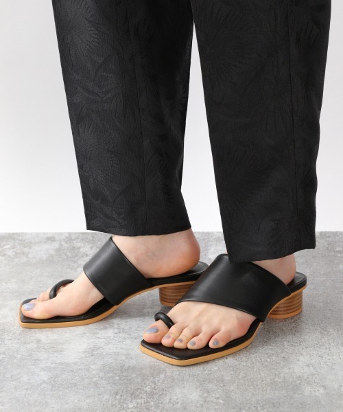 yuw（ユウ）の「ＪＱテーパードパンツ２　944531（その他パンツ・レディース・ブラック/ベージュ/グリーン・MEDIUM/LARGE）」の5枚目の写真