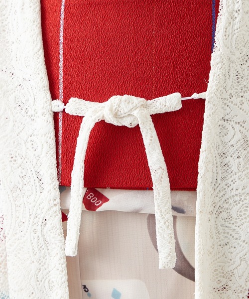 ふりふ(フリフ)の「スカラペイズリー羽織(着物・レディース・ブラック/オフホワイト・FREE)」の11枚目の写真