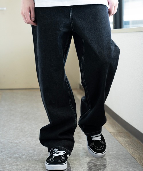 ８(eight)（エイト）の「ハイライズデニムパンツ（デニムパンツ・メンズ・ブラック/インディゴブルー/ワンウォッシュ/キナリ・SMALL/MEDIUM/LARGE）」の18枚目の写真