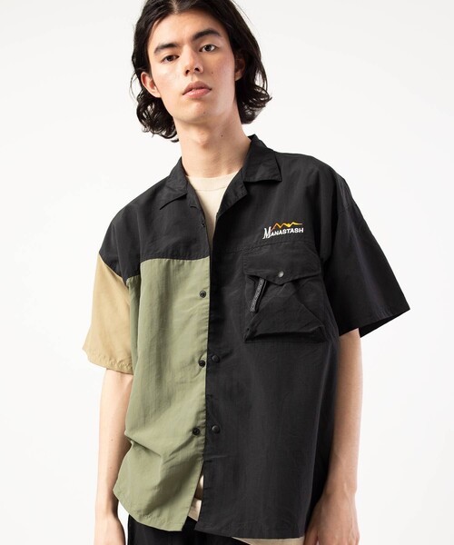 MANASTASH（マナスタッシュ）の「MANASTASH/マナスタッシュ RIVER SHIRT/リバーシャツ（シャツ/ブラウス・メンズ・ブラック/キャメル/その他9・MEDIUM/LARGE/X-LARGE）」の3枚目の写真
